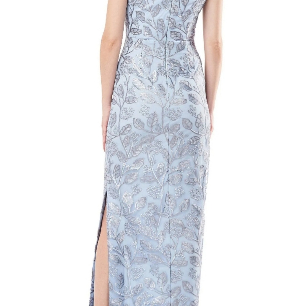 J S Collection JULIA CAP SLEEVE COLUMN GOWN  Size 8 - Picture 7 of 7